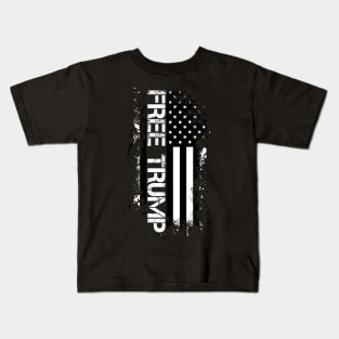 Free Trump, black Kids T-Shirt